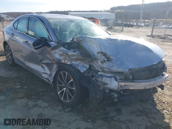 2015 Acura TLX V6 Tech with VIN 19UUB3F5XFA007901, listed as a IAAI auction lot 41477974 with 1 mi miles. Bid and sale history available at carsss.com. Image 6.
