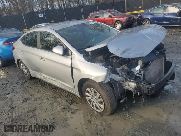 2020 Hyundai Elantra SE with VIN KMHD74LF6LU949744, listed as a Copart auction lot 85661274 with 45,268 mi miles and Salvage Title. Bid and sale history available at carsss.com. Image 4.