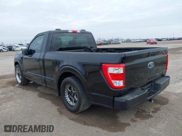 2023 Ford F-150 XL with VIN 1FTMF1C56PKF82536, listed as a IAAI auction lot 41453141 with 2,487 mi miles and . Bid and sale history available at carsss.com. Image 3.