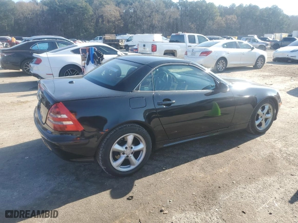 2001 Mercedes-Benz SLK-Class with VIN WDBKK65F41F182382, listed as a Copart auction lot 87274394 with NaN miles and Salvage Title. Bid and sale history available at carsss.com. Image 3.