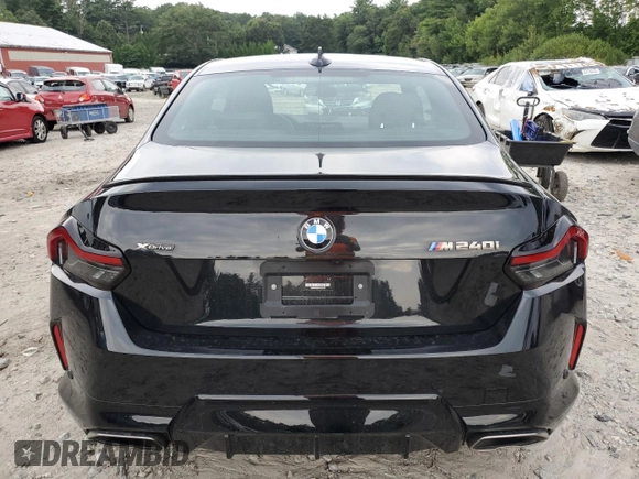 2022 BMW 2 Series M240i xDrive with VIN 3MW53CM07N8C61337, listed as a Copart auction lot 64004873 with 4,642 mi miles. Bid and sale history available at carsss.com. Image 6.