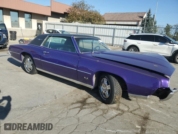 1967 Ford Thunderbird with VIN 7Y82Z163635, listed as a Copart auction lot 74756614 with 1,079 mi miles and Clean Title. Bid and sale history available at DreamBid. Image 4.