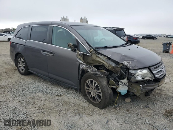 2011 Honda Odyssey EX with VIN 5FNRL5H46BB070299, listed as a Copart auction lot 50550385 with 167,544 mi miles and Salvage Title. Bid and sale history available at carsss.com. Image 4.