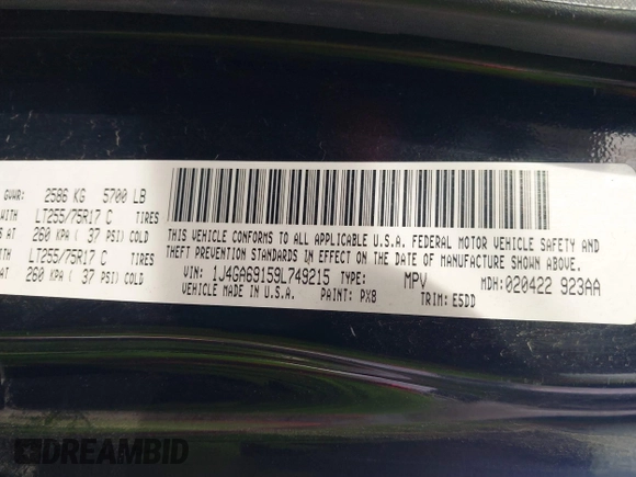 2009 Jeep Wrangler Unlimited Rubicon z VIN 1J4GA69159L749215, wystawiony jako IAAI lot #41489893 z przebiegiem 177 768 mil mil oraz . Historia ofert i sprzedaży dostępna na DreamBid. Obrazek 9.