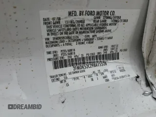 2009 Ford Flex SEL z VIN 2FMDK52C29BA15526, wystawiony jako Copart lot #53630793 z przebiegiem Nie podano mil oraz Szkoda całkowita • Salvage title. Historia ofert i sprzedaży dostępna na DreamBid. Obrazek 14.