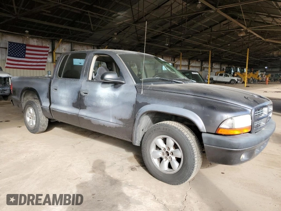 2003 Dodge Dakota Sport with VIN 1D7HL38N03S234052, listed as a Copart auction lot 44762635 with 203,591 mi miles and Salvage Title. Bid and sale history available at carsss.com. Image 4.