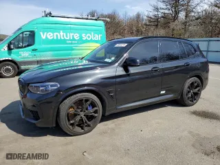 2020 BMW X3 M Competition with VIN 5YMTS0C08L9B17256, listed as a Copart auction lot 48644274 with 25,865 mi miles. Bid and sale history available at carsss.com. Image 1.