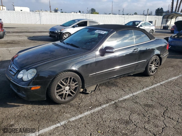 2009 Mercedes-Benz CLK-Class 3.5L with VIN WDBTK56F49T102962, listed as a Copart auction lot 43634515 with 127,133 mi miles and Salvage Title. Bid and sale history available at carsss.com. Image 1.
