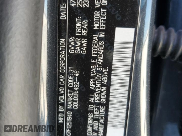 2015 Volvo V60 T5 Drive-E Premier with VIN YV140MEK7F1251940, listed as a Copart auction lot 73695834 with 143,663 mi miles and Salvage Title. Bid and sale history available at carsss.com. Image 14.