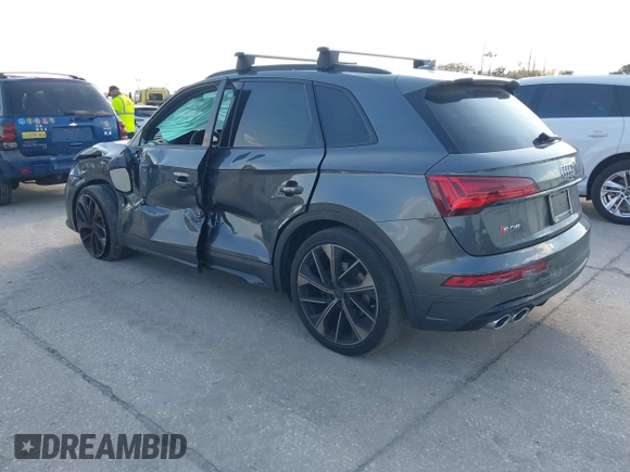2021 Audi SQ5 Premium Plus with VIN WA1B4AFYXM2018610, listed as a IAAI auction lot 41672661 with 53,098 mi miles. Bid and sale history available at carsss.com. Image 3.