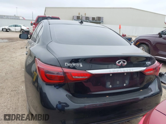 2018 Infiniti Q50 3.0t LUXE with VIN JN1EV7AP1JM351153, listed as a IAAI auction lot 41589119 with 103,915 mi miles. Bid and sale history available at carsss.com. Image 16.