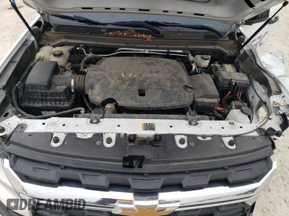 2021 Chevrolet Colorado 4WD Work Truck with VIN 1GCHTBEN6M1205607, listed as a Copart auction lot 46422255 with 40,628 mi miles and Salvage Title. Bid and sale history available at carsss.com. Image 11.