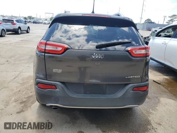 2014 Jeep Cherokee Limited with VIN 1C4PJLDB1EW154245, listed as a Copart auction lot 54428845 with 122,370 mi miles and Salvage Title. Bid and sale history available at DreamBid. Image 6.