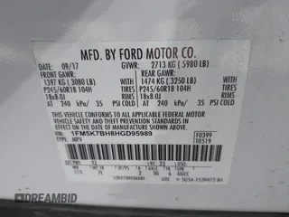 2017 Ford Explorer z VIN 1FM5K7BH8HGD95989, wystawiony jako IAAI lot #41185041 z przebiegiem 40 984 mil mil oraz . Historia ofert i sprzedaży dostępna na DreamBid. Obrazek 9.