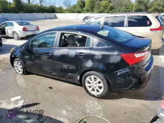 2014 Kia Rio LX with VIN KNADM4A35E6403608, listed as a Copart auction lot 72610344 with 114,585 mi miles and Non Repairable. Bid and sale history available at DreamBid. Image 2.