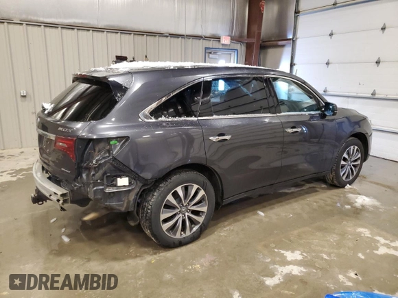 2016 Acura MDX w/Tech with VIN 5FRYD4H40GB001147, listed as a Copart auction lot 50178505 with 157,768 mi miles and Clean Title. Bid and sale history available at carsss.com. Image 3.