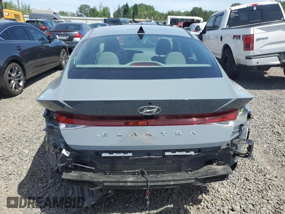 2023 Hyundai Elantra SEL с VIN KMHLS4AG6PU435436, выставлен на аукционе Copart как лот 57599085 с пробегом 9 719 миль миль и Списание • Salvage title. История ставок и продаж доступна на DreamBid. Изображение 6.