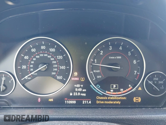 2014 BMW 3 Series 328i xDrive with VIN WBA3B5G51ENS09521, listed as a IAAI auction lot 41872960 with 110,999 mi miles and . Bid and sale history available at DreamBid. Image 7.