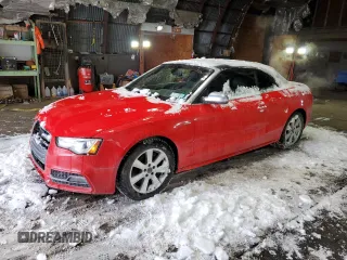 2014 Audi S5 Premium Plus with VIN WAUCGAFH9EN008066, listed as a Copart auction lot 43637585 with 90,316 mi miles and Salvage Title. Bid and sale history available at carsss.com. Image 1.