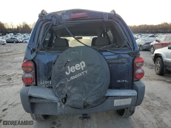 2006 Jeep Liberty Sport with VIN 1J4GL48K06W112557, listed as a Copart auction lot 41590205 with 130,242 mi miles and Salvage Title. Bid and sale history available at carsss.com. Image 6.