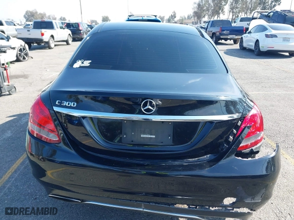 2015 Mercedes-Benz C-Class C 300 with VIN 55SWF4JB9FU058522, listed as a IAAI auction lot 41446546 with 1 mi miles. Bid and sale history available at carsss.com. Image 15.