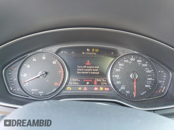2020 Audi Q5 Premium with VIN WA1ANAFYXL2121727, listed as a Copart auction lot 43209445 with 51,845 mi miles and Salvage Title. Bid and sale history available at carsss.com. Image 9.