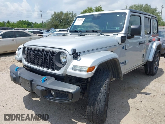 2024 Jeep Wrangler Sport S with VIN 1C4RJXN60RW208013, listed as a IAAI auction lot 42117388 with 34,407 mi miles and . Bid and sale history available at DreamBid. Image 6.
