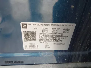 2021 GMC Terrain SLE с VIN 3GKALTEV2ML336795, выставлен на аукционе IAAI как лот 42476822 с пробегом 39 804 миль миль и . История ставок и продаж доступна на DreamBid. Изображение 9.