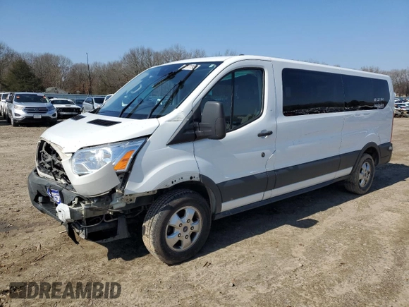2018 Ford Transit Passenger XL with VIN 1FBZX2YG4JKA75505, listed as a Copart auction lot 45177795 with 183,203 mi miles and Salvage title. Bid and sale history available at DreamBid. Image 1.