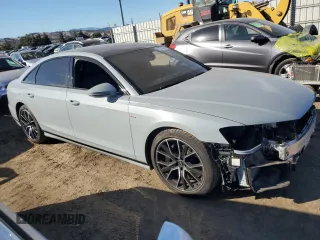 2021 Audi A8 with VIN WAU8EAF86MN012991, listed as a Copart auction lot 82222484 with 14,862 mi miles and Salvage Title. Bid and sale history available at carsss.com. Image 4.