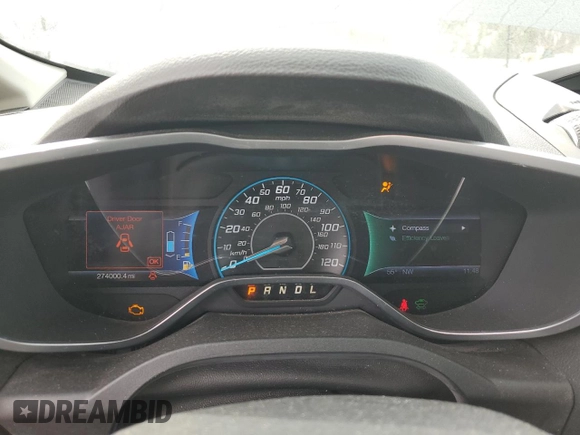 2013 Ford C-Max SE z VIN 1FADP5AU6DL523965, wystawiony jako Copart lot #85060074 z przebiegiem 274 000 mil mil oraz Szkoda całkowita • Salvage title. Historia ofert i sprzedaży dostępna na DreamBid. Obrazek 9.