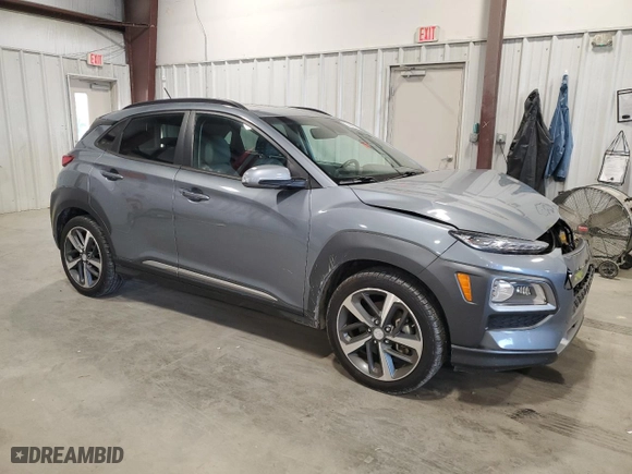 2018 Hyundai Kona Ultimate with VIN KM8K53A51JU134074, listed as a Copart auction lot 82484844 with 48,962 mi miles and Salvage Title. Bid and sale history available at carsss.com. Image 4.