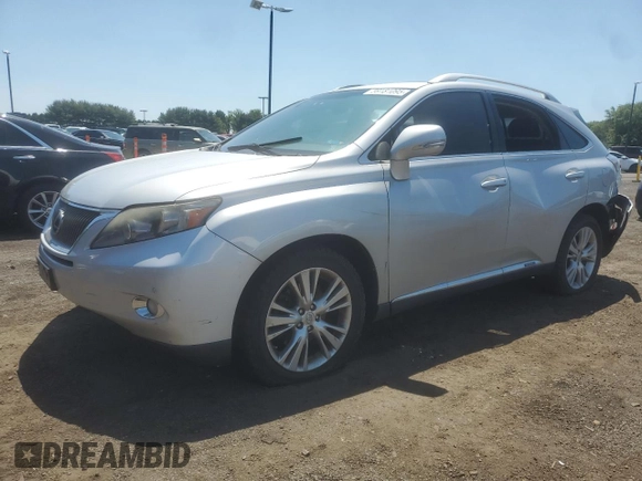 2011 Lexus RX 450h with VIN JTJBC1BA7B2420158, listed as a Copart auction lot 59181095 with 262,782 mi miles and Salvage title. Bid and sale history available at DreamBid. Image 1.