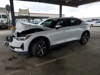2022 Polestar 2 with VIN LPSED3KA5NL076152, listed as a Copart auction lot 48727375 with 28,822 mi miles and Salvage Title. Bid and sale history available at DreamBid. Image 1.