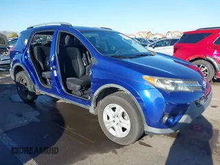 2014 Toyota RAV4 LE with VIN 2T3ZFREV9EW124480, listed as a IAAI auction lot 42579578 with 117,799 mi miles and . Bid and sale history available at DreamBid. Image 1.