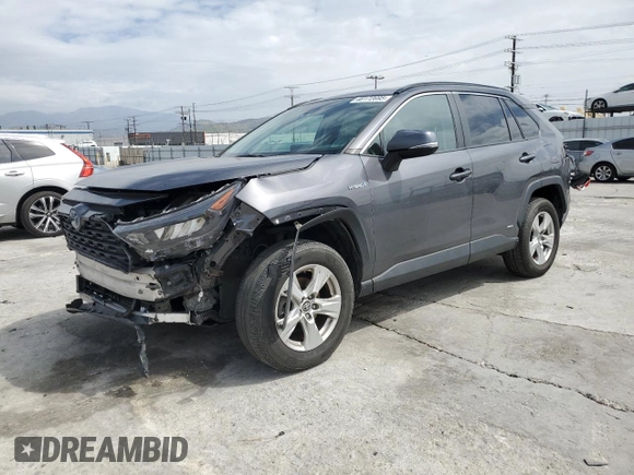 2019 Toyota RAV4 Hybrid LE with VIN 2T3MWRFV6KW004060, listed as a Copart auction lot 48172695 with 101,899 mi miles and Salvage title. Bid and sale history available at DreamBid. Image 1.