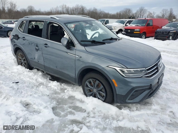 2022 Volkswagen Tiguan SE with VIN 3VV2B7AX5NM152997, listed as a Copart auction lot 46815335 with 24,666 mi miles and Salvage Title. Bid and sale history available at carsss.com. Image 4.