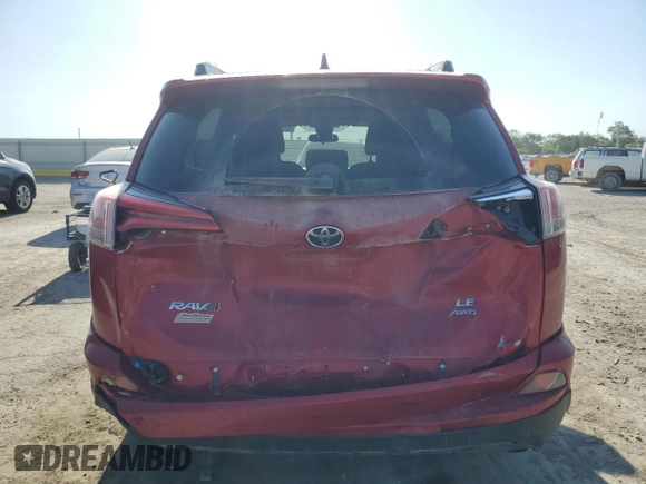 2017 Toyota RAV4 LE with VIN 2T3BFREV9HW543578, listed as a Copart auction lot 57887255 with 97,688 mi miles and Salvage title. Bid and sale history available at DreamBid. Image 6.