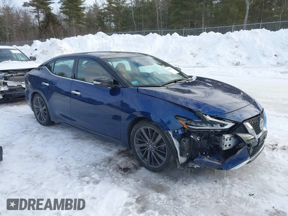 2020 Nissan Maxima Platinum with VIN 1N4AA6FVXLC380903, listed as a IAAI auction lot 41588780 with 44,238 mi miles and . Bid and sale history available at DreamBid. Image 1.