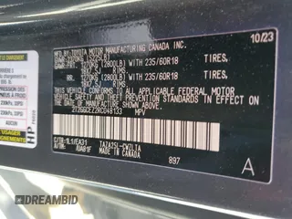 2024 Lexus NX with VIN 2T2GGCEZ2RC048133, listed as a Copart auction lot 82991934 with 9,140 mi miles and Salvage Title. Bid and sale history available at carsss.com. Image 14.