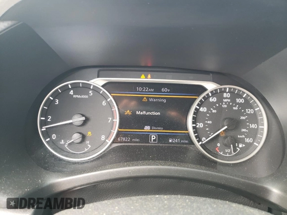2020 Nissan Sentra SV with VIN 3N1AB8CV7LY275110, listed as a Copart auction lot 52499605 with 67,822 mi miles and Salvage Title. Bid and sale history available at DreamBid. Image 9.