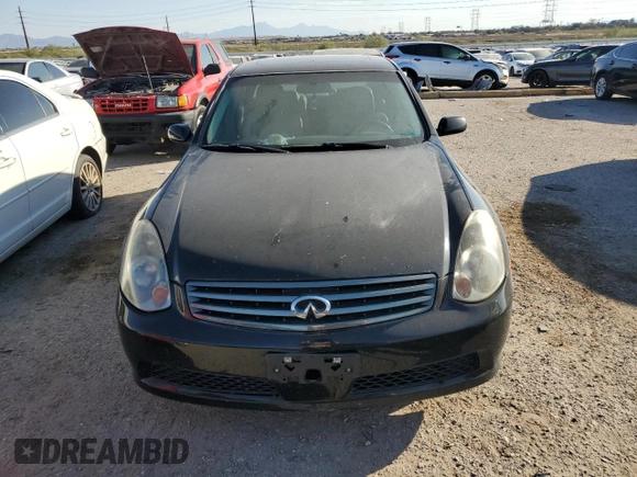 2005 Infiniti G35 with VIN JNKCV51E55M212509, listed as a Copart auction lot 75762844 with 170,898 mi miles and Clean Title. Bid and sale history available at DreamBid. Image 5.