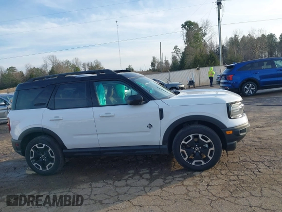 2022 Ford Bronco Sport Outer Banks with VIN 3FMCR9C66NRD62652, listed as a IAAI auction lot 41454927 with 28,877 mi miles and . Bid and sale history available at DreamBid. Image 13.