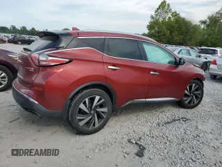 2016 Nissan Murano Platinum with VIN 5N1AZ2MH4GN153205, listed as a Copart auction lot 69627624 with Not provided miles and Salvage title. Bid and sale history available at DreamBid. Image 3.