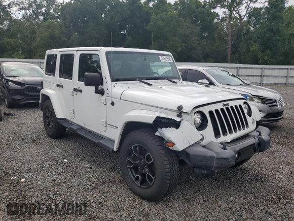 2018 Jeep Wrangler Unlimited Sahara with VIN 1C4BJWEG2JL851277, listed as a Copart auction lot 63631645 with 83,851 mi miles and Salvage title. Bid and sale history available at DreamBid. Image 4.