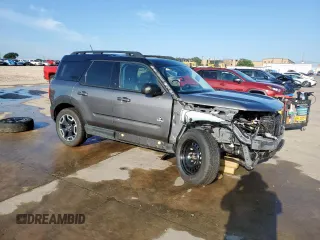 2022 Ford Bronco Sport Outer Banks with VIN 3FMCR9C69NRE05347, listed as a Copart auction lot 57621345 with 49,932 mi miles and Salvage title. Bid and sale history available at DreamBid. Image 4.