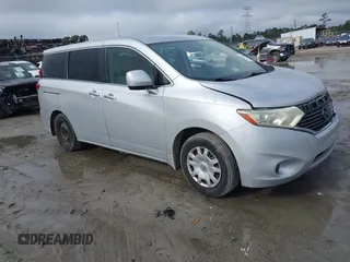 2012 Nissan Quest SL with VIN JN8AE2KPXC9039680, listed as a IAAI auction lot 41914614 with 172,743 mi miles. Bid and sale history available at carsss.com. Image 1.