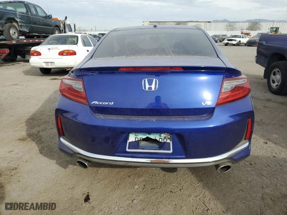 2016 Honda Accord Coupe EX-L with VIN 1HGCT2B81GA000212, listed as a Copart auction lot 44734235 with 15,182 mi miles and Salvage Title. Bid and sale history available at carsss.com. Image 6.