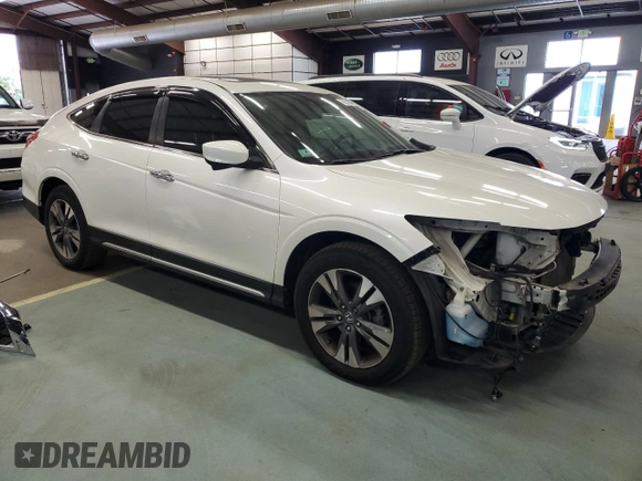 2014 Honda Crosstour EX-L with VIN 5J6TF2H50EL003293, listed as a Copart auction lot 72511414 with 122,366 mi miles and Salvage Title. Bid and sale history available at carsss.com. Image 4.