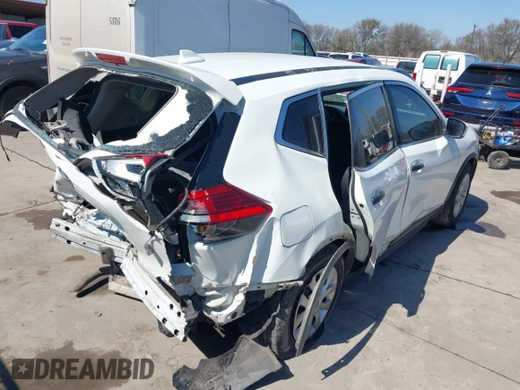 2017 Nissan Rogue S with VIN KNMAT2MT2HP531912, listed as a IAAI auction lot 41661282 with 191,804 mi miles. Bid and sale history available at carsss.com. Image 4.